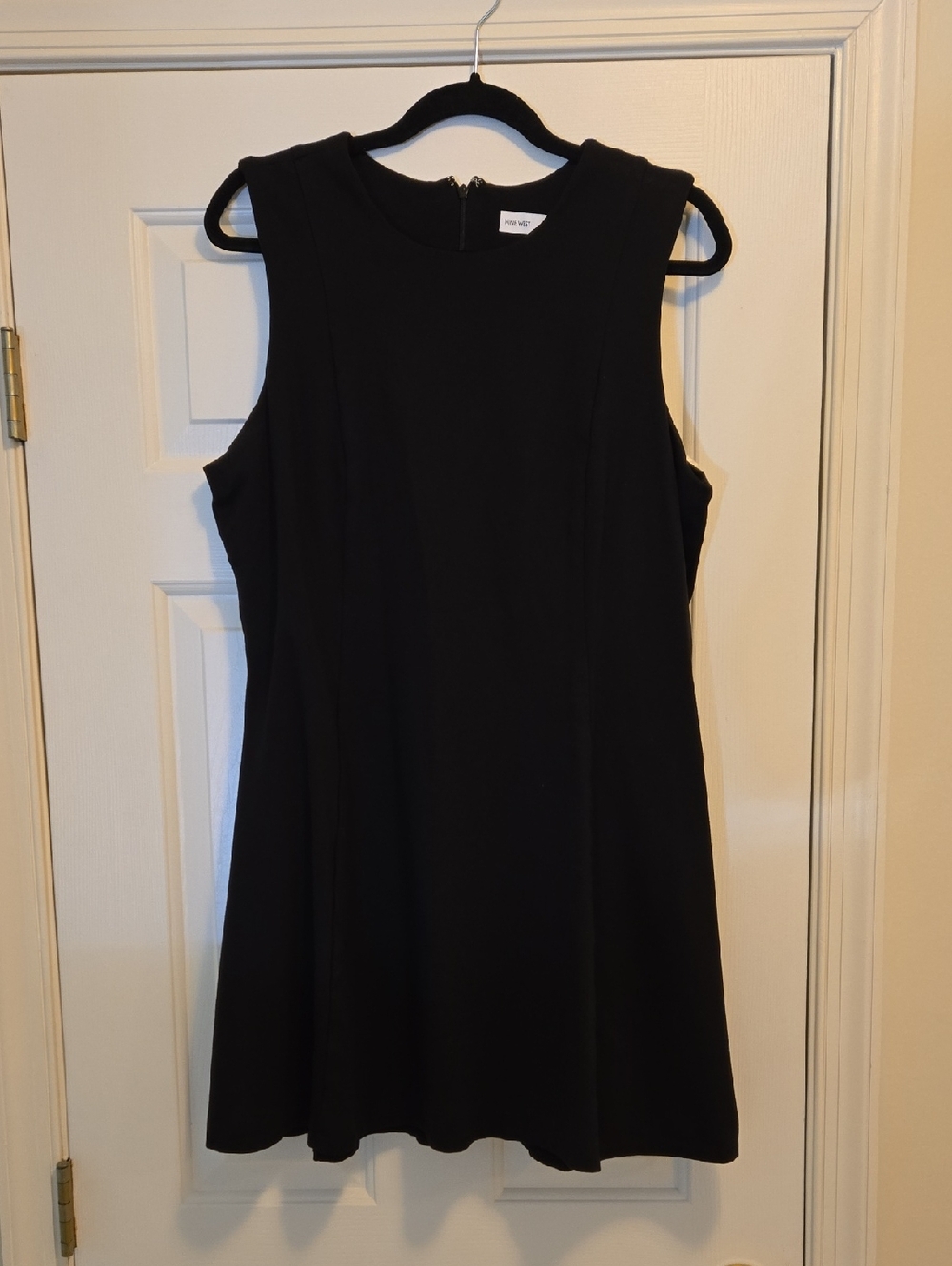 Nine West Black Sleeveless A-Line Mini Dress